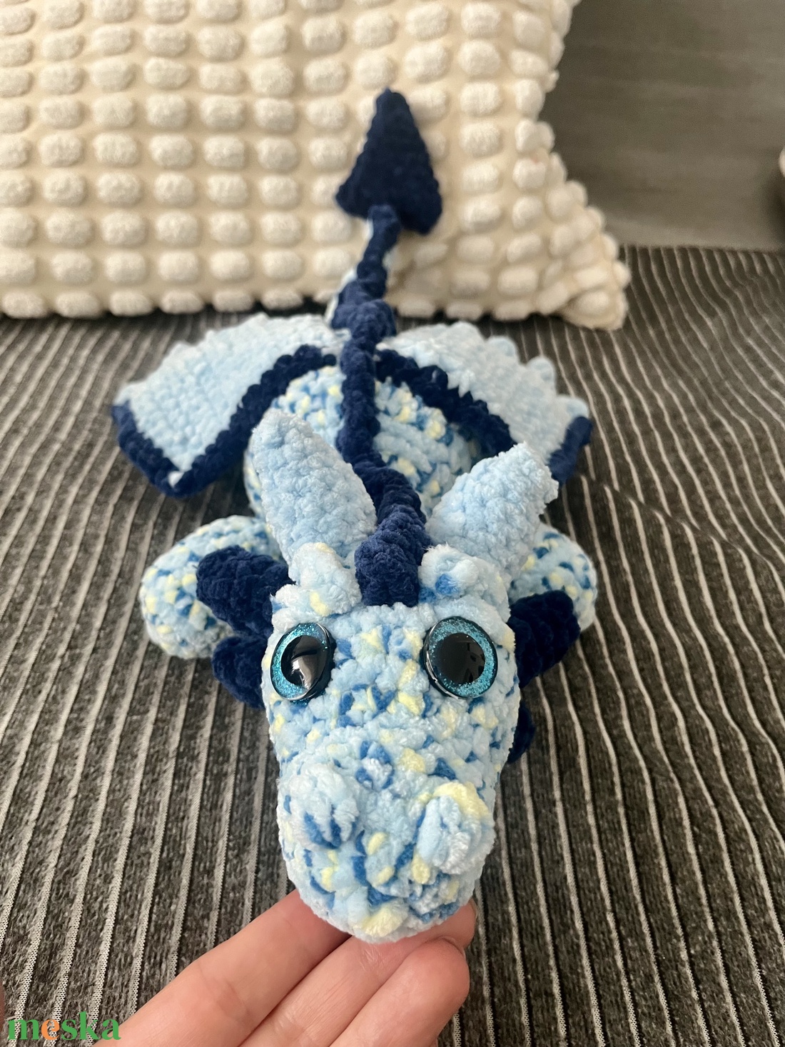 Saphira a kék sárkány - játék & sport - plüssállat & játékfigura - plüss sárkány - Meska.hu Saphira a kék sárkány - játék & sport - plüssállat & játékfigura - plüss sárkány - Meska.hu