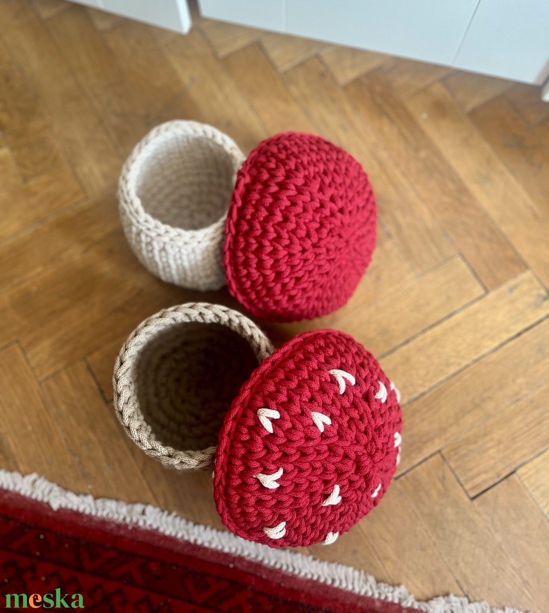 Horgolt gombák - otthon & életmód - tárolás & rendszerezés - tárolókosár - Meska.hu Horgolt gombák - otthon & életmód - tárolás & rendszerezés - tárolókosár - Meska.hu