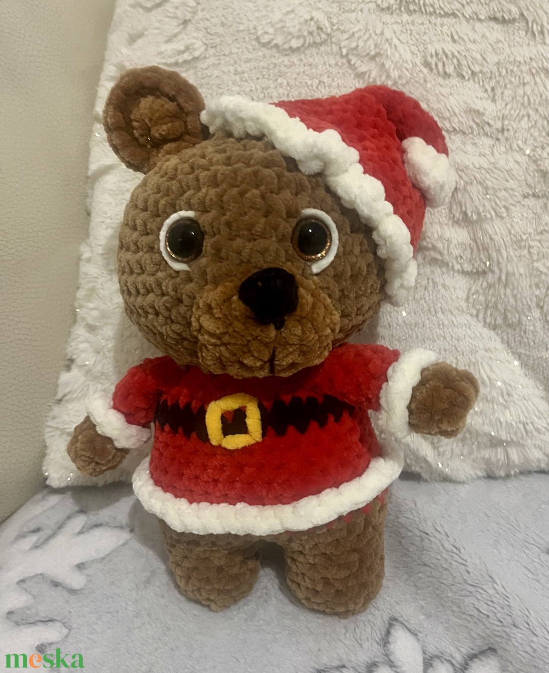 Mikulás maci  - játék & sport - plüssállat & játékfigura - maci - Meska.hu