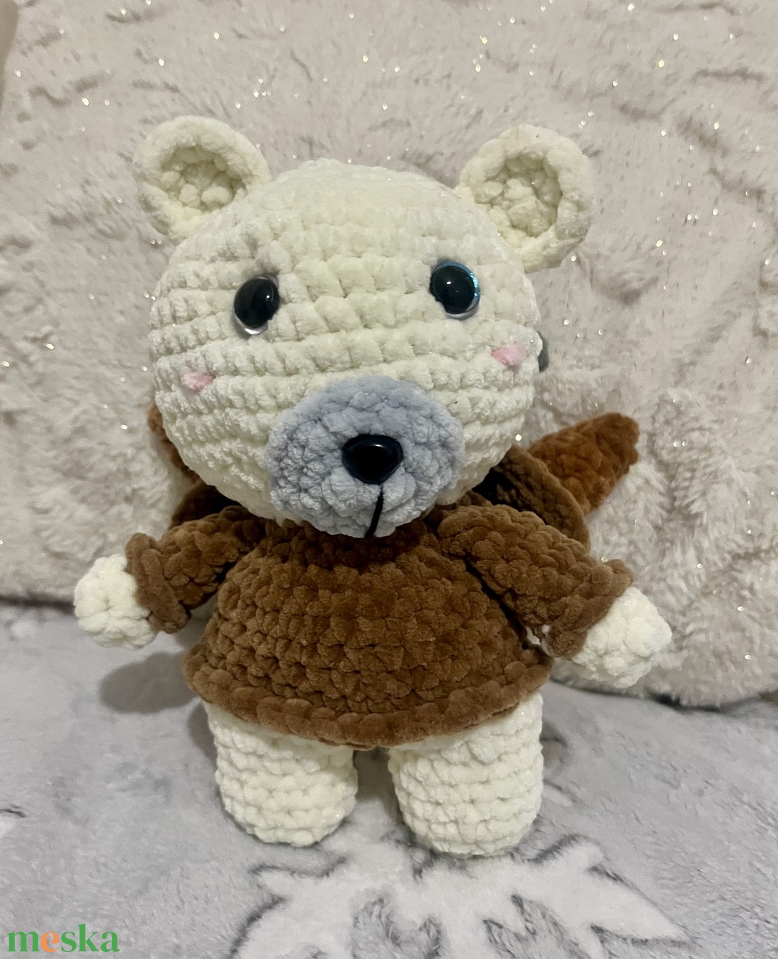 Rénszarvas pulcsis maci  - játék & sport - plüssállat & játékfigura - maci - Meska.hu