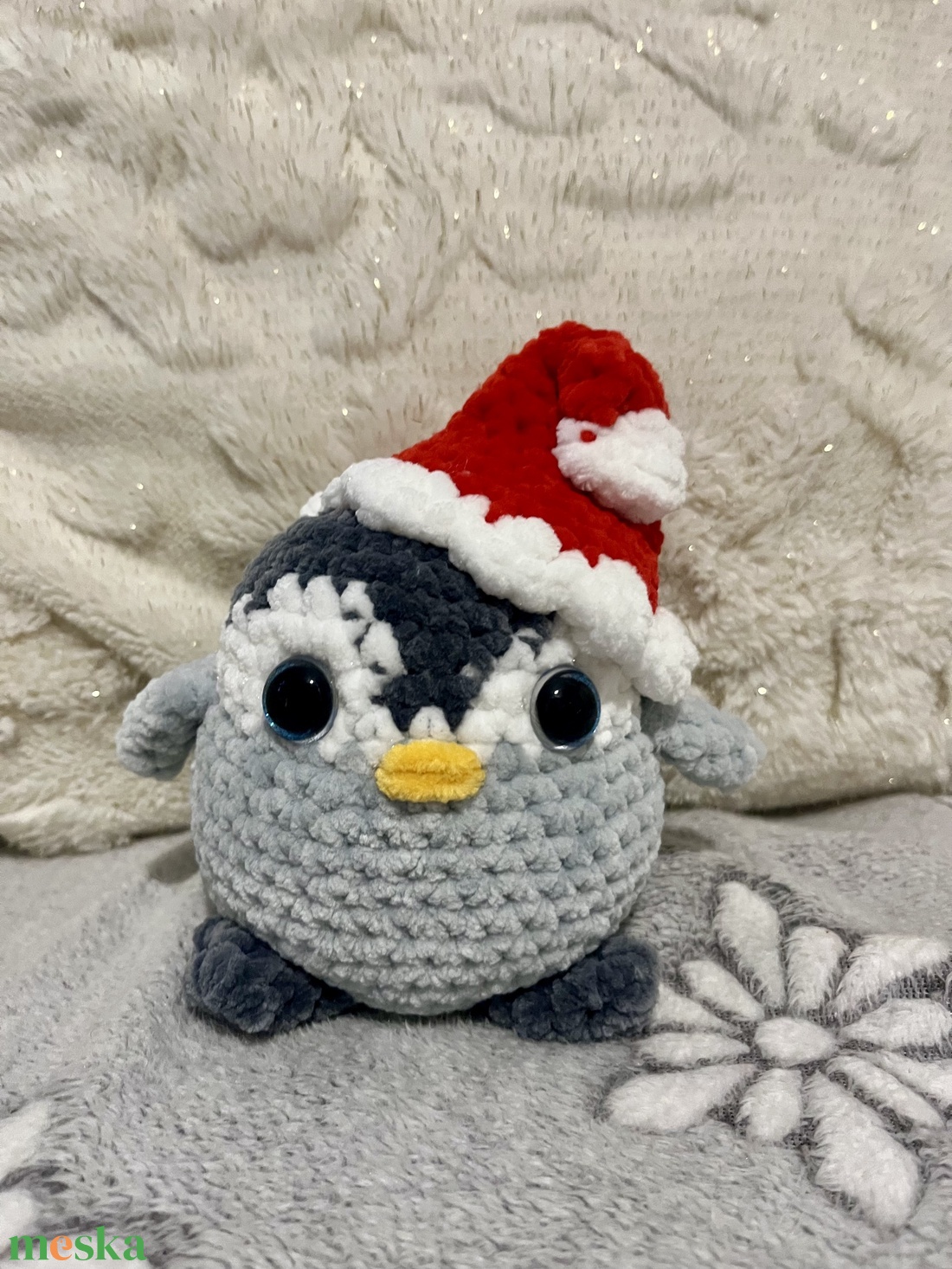 Mikulás pingvin  - játék & sport - plüssállat & játékfigura - más figura - Meska.hu