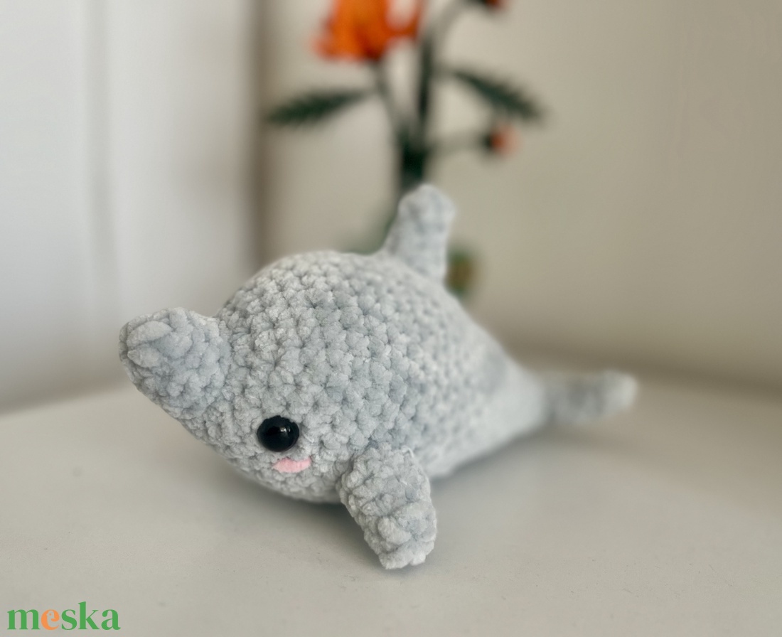 Dolph a delfin  - játék & sport - plüssállat & játékfigura - delfin, bálna - Meska.hu