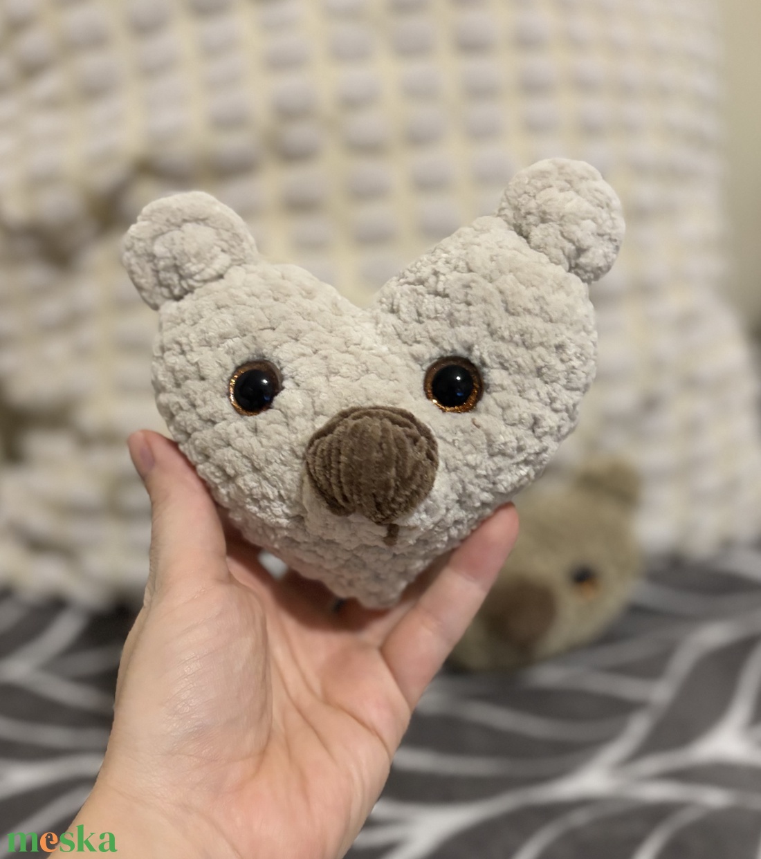 Bújós, pihe-puha horgolt maci � amigurumi figura - játék & sport - plüssállat & játékfigura - maci - Meska.hu