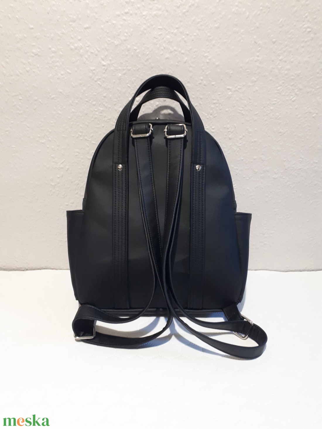 Türkiz mandalás hátitáska - táska & tok - hátizsák - hátizsák - Meska.hu