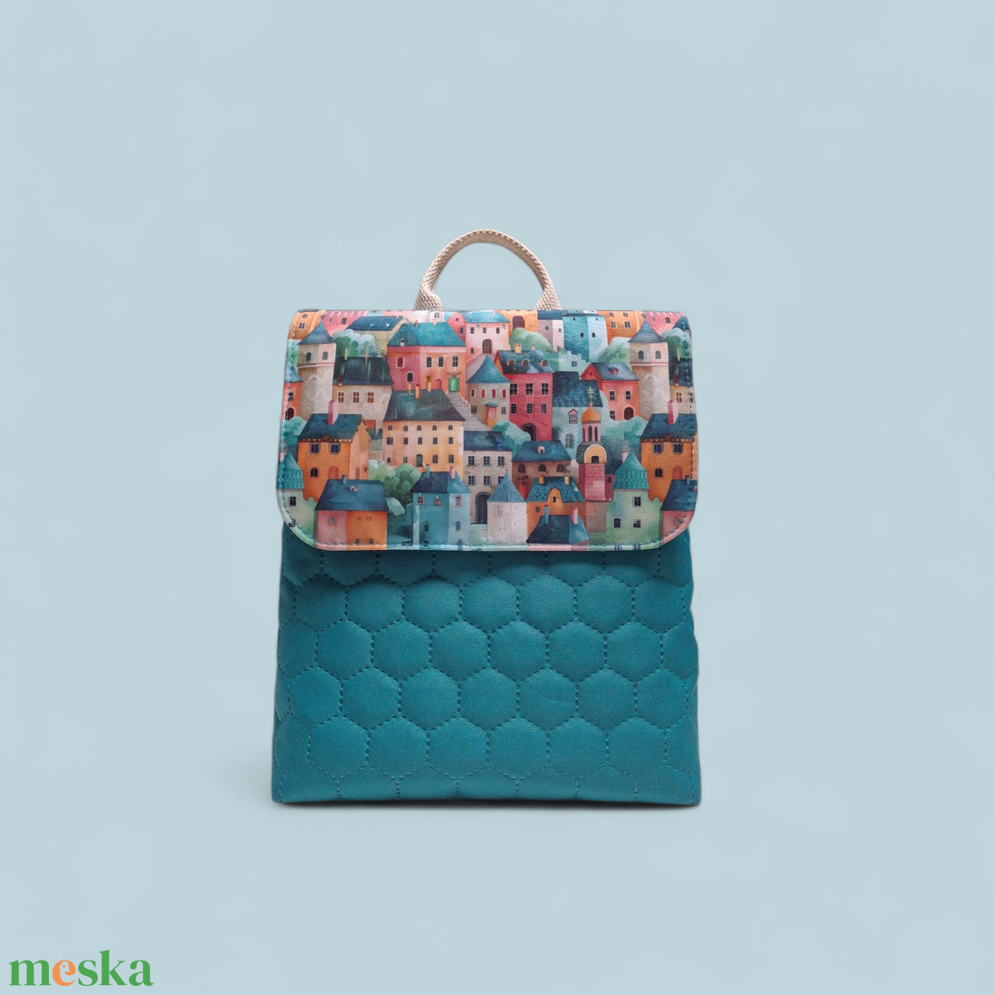 Meseváros gyermek hátitáska - táska & tok - hátizsák - kishátizsák - Meska.hu