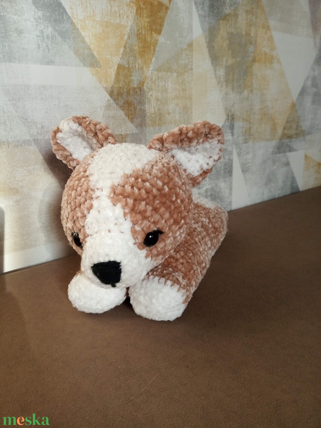 Horgolt corgi kutya - játék & sport - plüssállat & játékfigura - kutya - Meska.hu