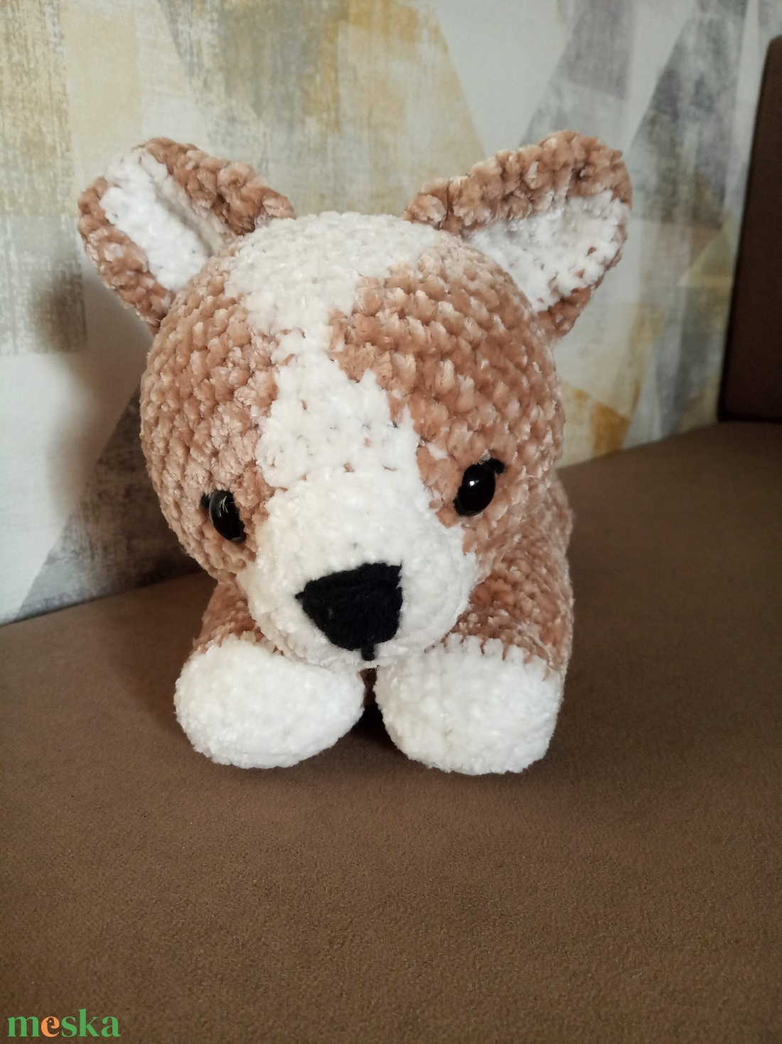 Horgolt corgi kutya - játék & sport - plüssállat & játékfigura - kutya - Meska.hu