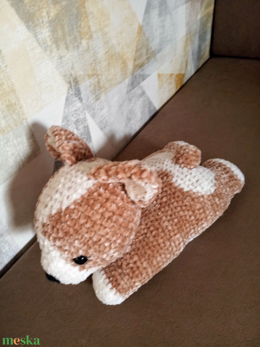 Horgolt corgi kutya - játék & sport - plüssállat & játékfigura - kutya - Meska.hu