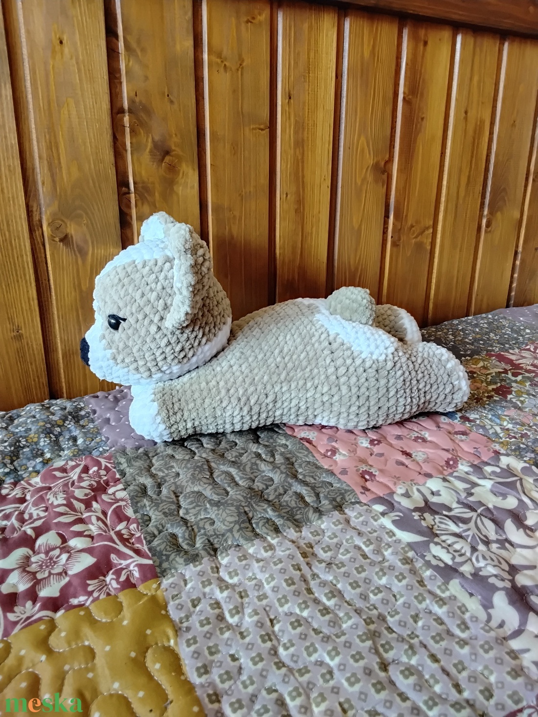 Horgolt corgi kutya - játék & sport - plüssállat & játékfigura - kutya - Meska.hu