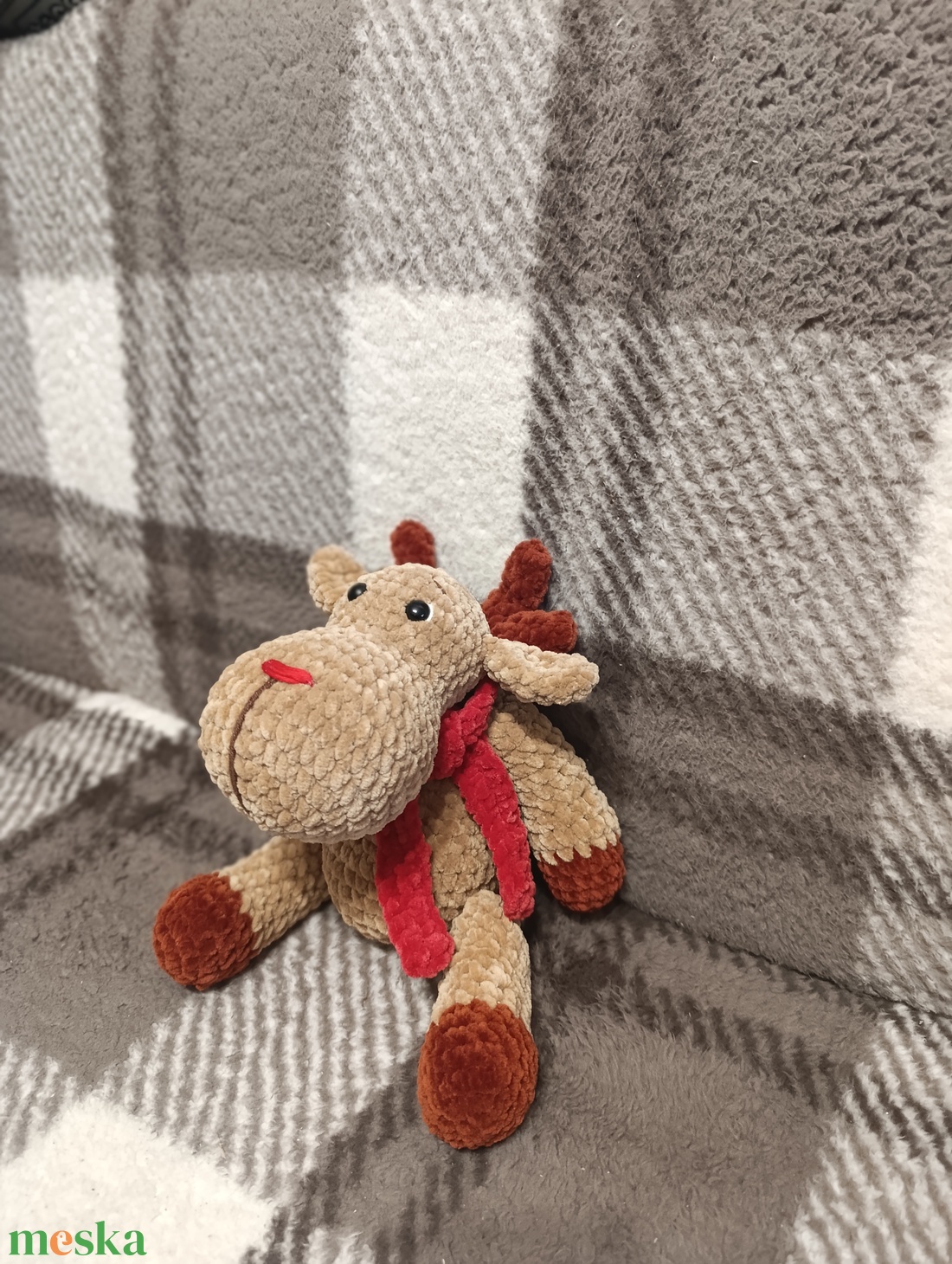 Horgolt Rudolf rénszarvas amigurumi - játék & sport - plüssállat & játékfigura - más figura - Meska.hu