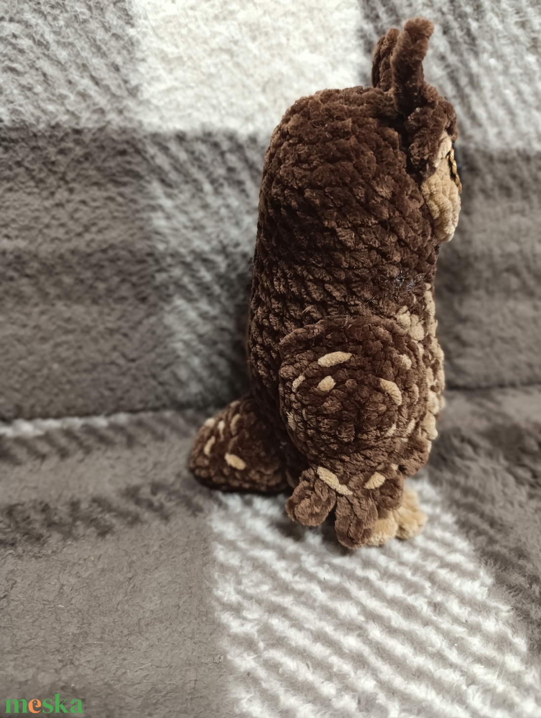 Horgolt bagoly - játék & sport - plüssállat & játékfigura - bagoly - Meska.hu