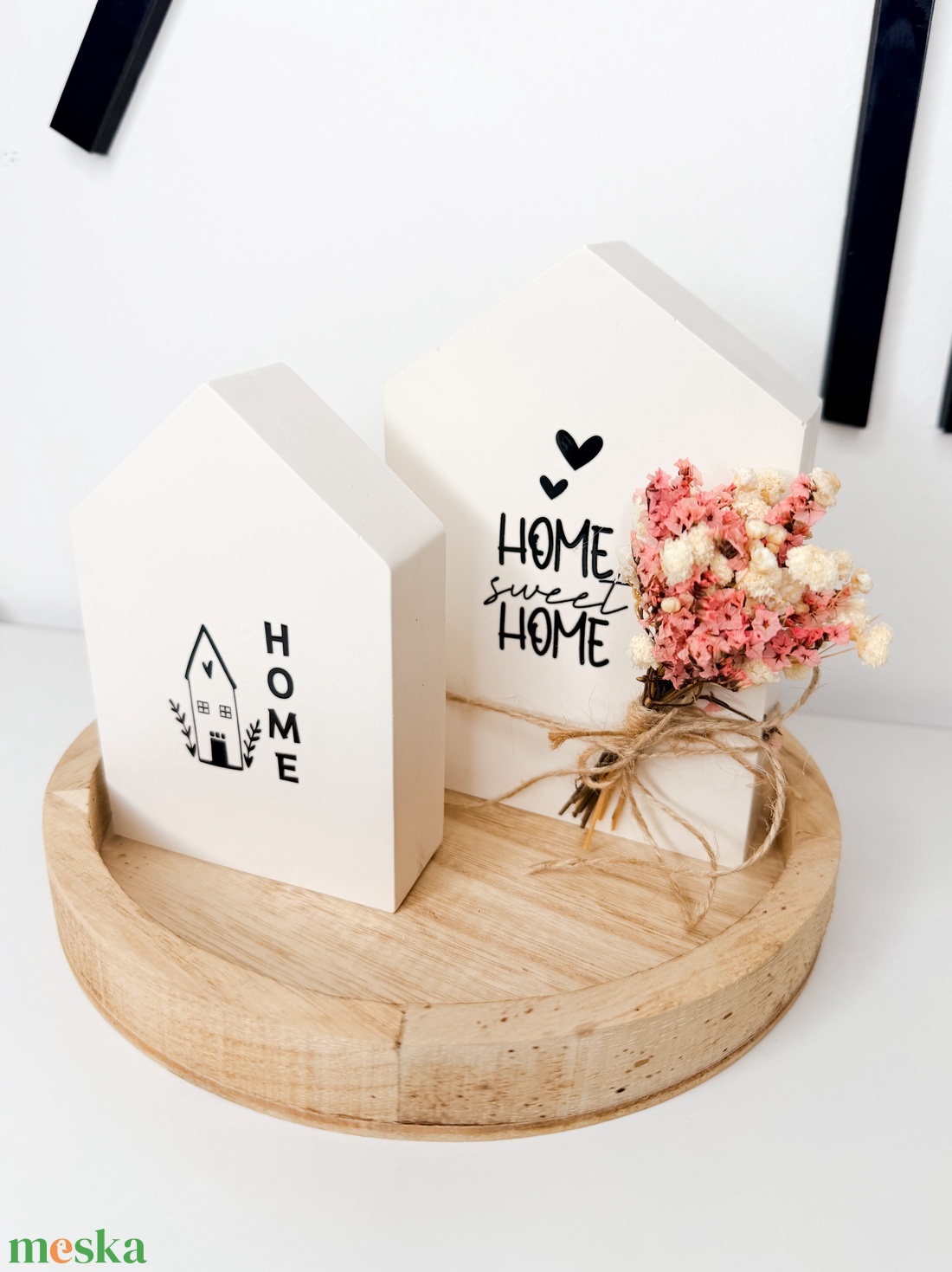 Kézzel készült dekor házikó szett - otthon & életmód - dekoráció - asztal és polc dekoráció - asztaldísz - Meska.hu