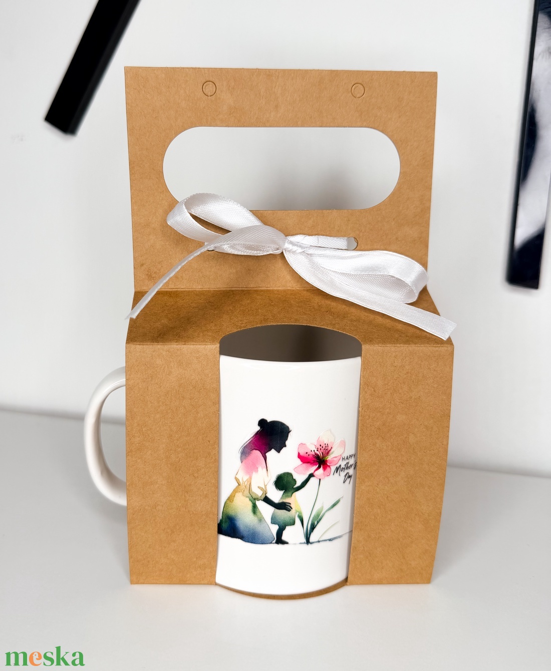 Anyák napi ajándék bögre - Virágos anya-gyermek - otthon & életmód - konyhafelszerelés, tálalás - tálalás - bögre & csésze - Meska.hu