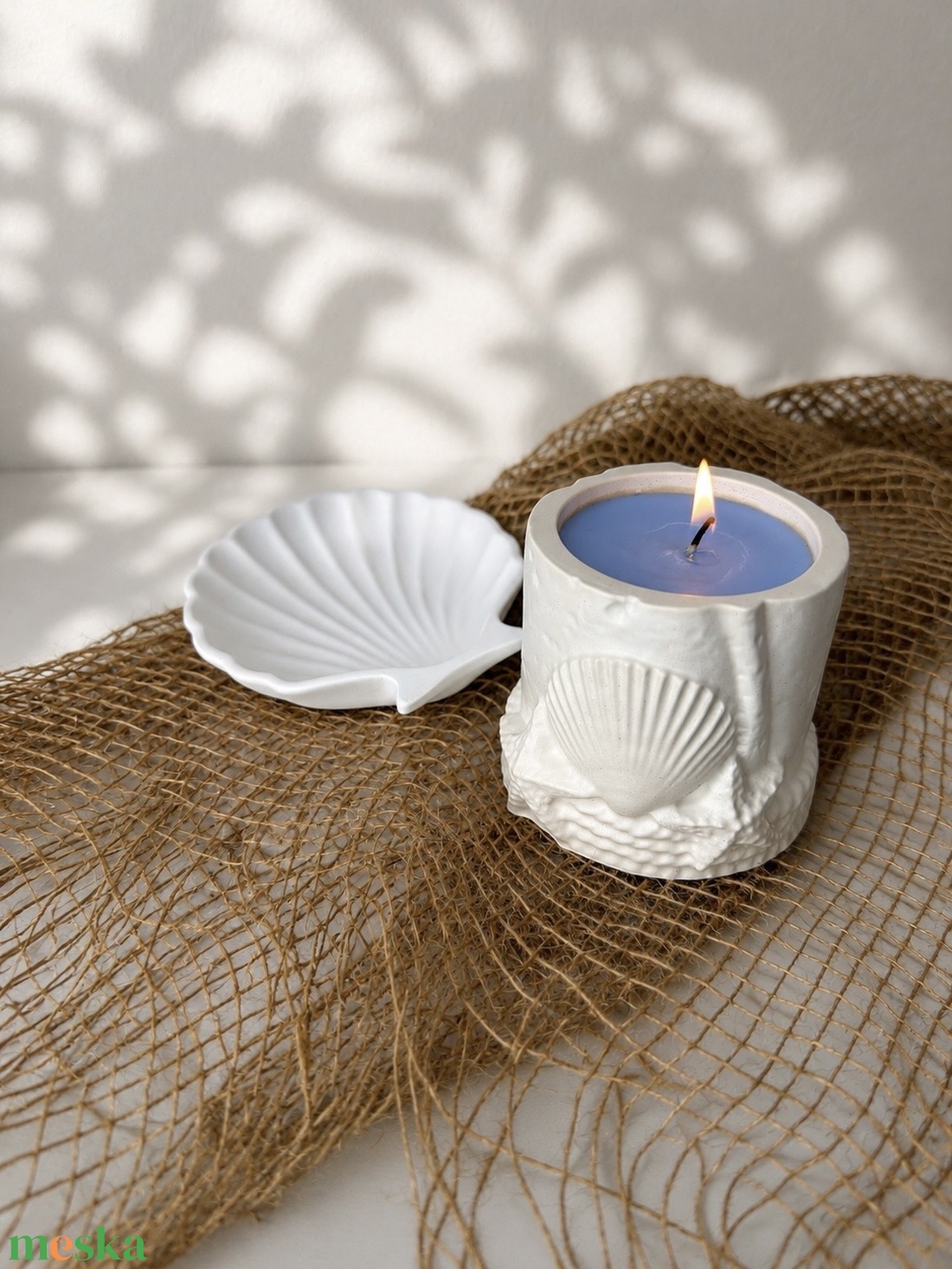 Kagylós gyertya - otthon & életmód - gyertya, illat, aroma - gyertya - Meska.hu