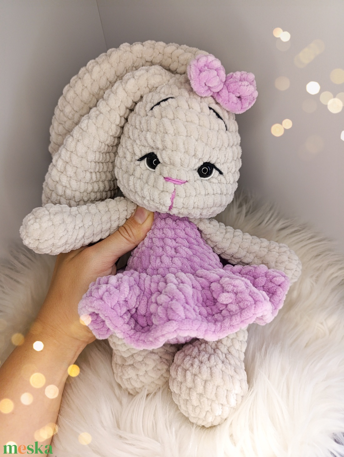 Lizbet horgolt plüss nyuszi amigurumi  - játék & sport - plüssállat & játékfigura - nyuszi - Meska.hu Lizbet horgolt plüss nyuszi amigurumi  - játék & sport - plüssállat & játékfigura - nyuszi - Meska.hu