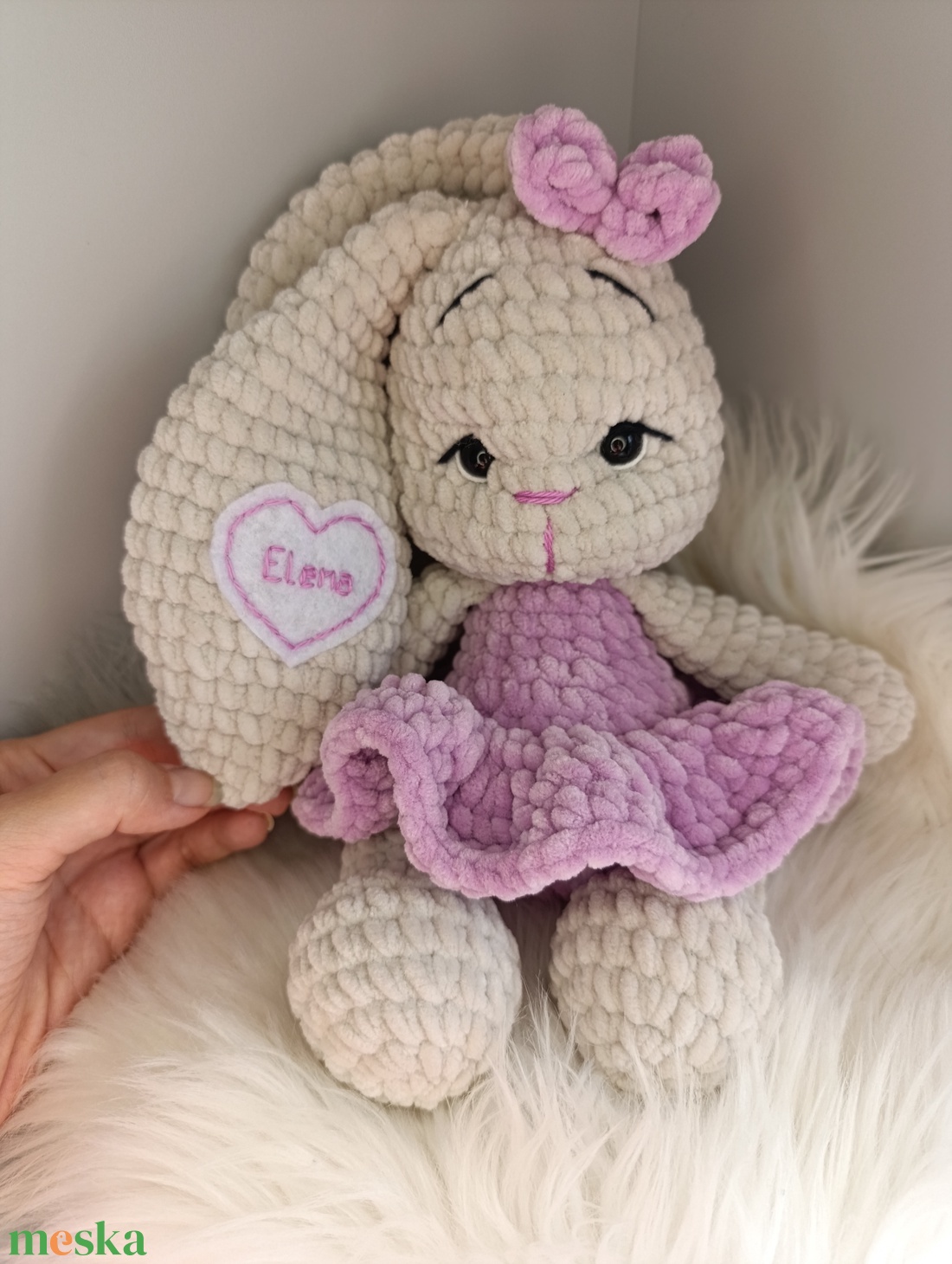 Lizbet horgolt plüss nyuszi amigurumi  - játék & sport - plüssállat & játékfigura - nyuszi - Meska.hu Lizbet horgolt plüss nyuszi amigurumi  - játék & sport - plüssállat & játékfigura - nyuszi - Meska.hu