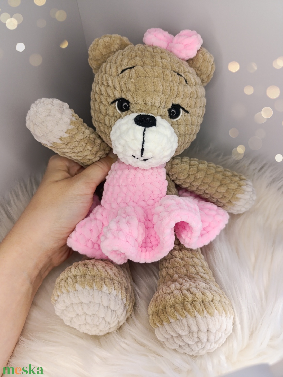 Heidi plüss maci horgolásminta amigurumi  - diy (csináld magad) - szabásminta, útmutató - horgolási minta - Meska.hu