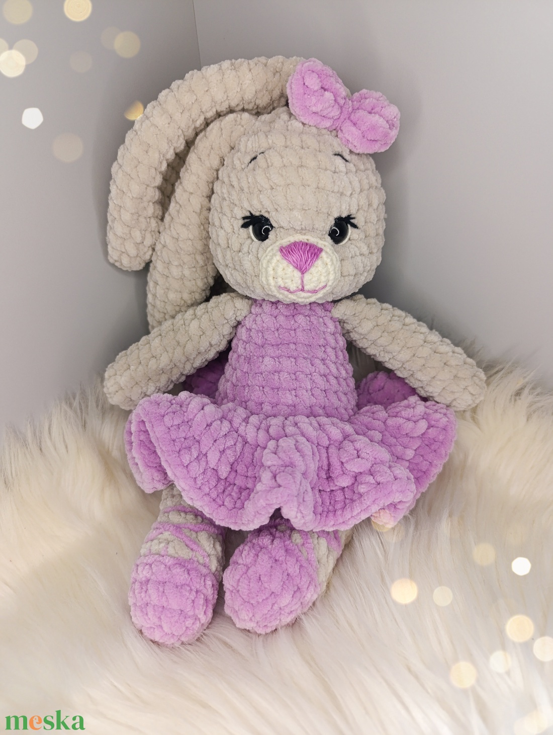 Pille plüss nyuszi horgolásminta amigurumi  - diy (csináld magad) - szabásminta, útmutató - horgolási minta - Meska.hu