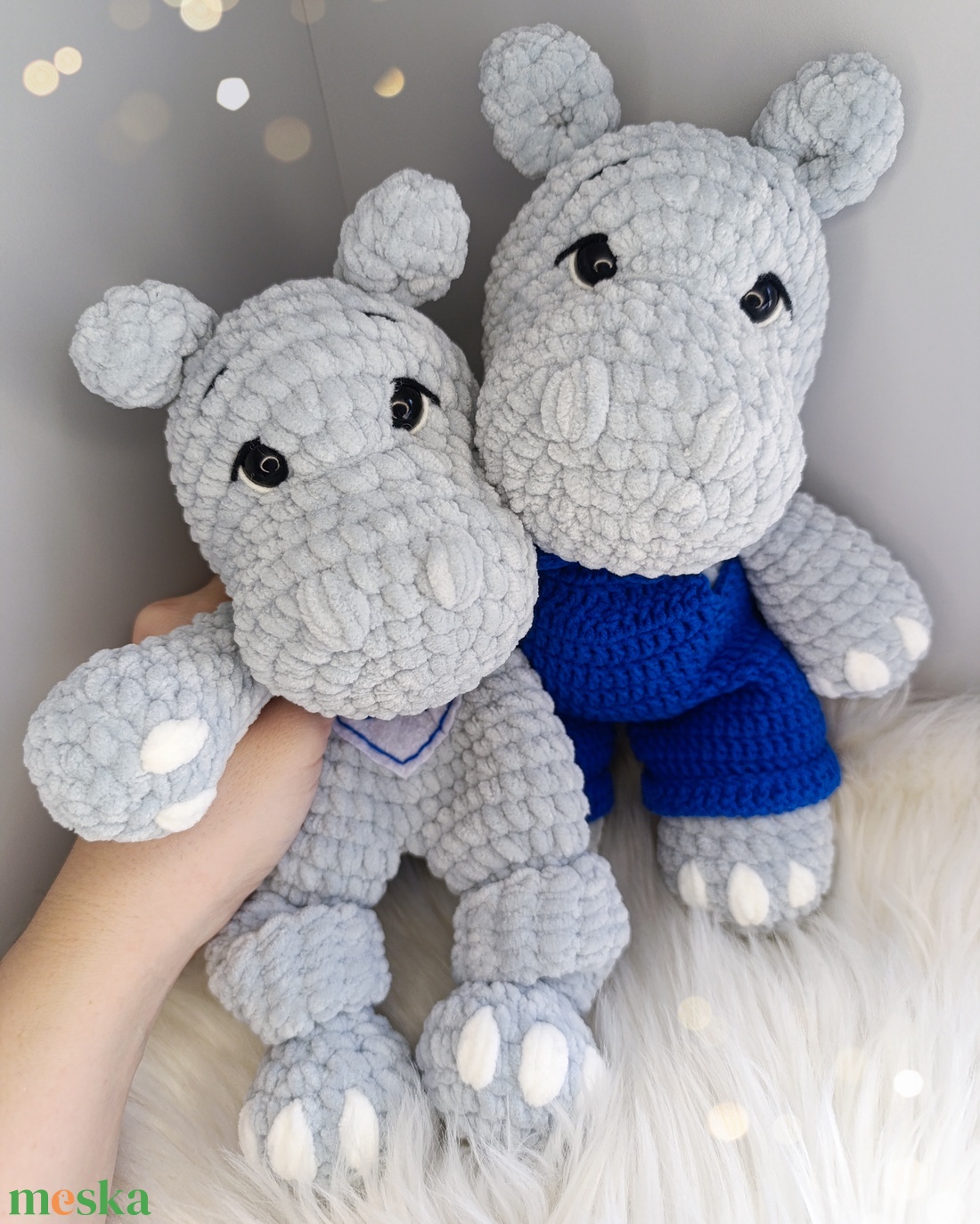 Szundi plüss víziló horgolásminta amigurumi - diy (csináld magad) - szabásminta, útmutató - horgolási minta - Meska.hu