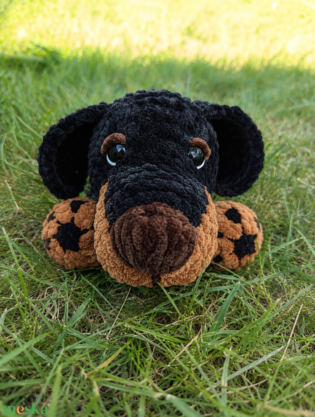 Szundi plüss tacskó horgolásminta amigurumi  - diy (csináld magad) - szabásminta, útmutató - horgolási minta - Meska.hu