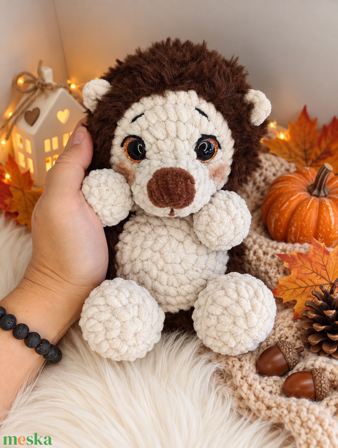 Bogyó plüss süni horgolásminta amigurumi - diy (csináld magad) - szabásminta, útmutató - horgolási minta - Meska.hu