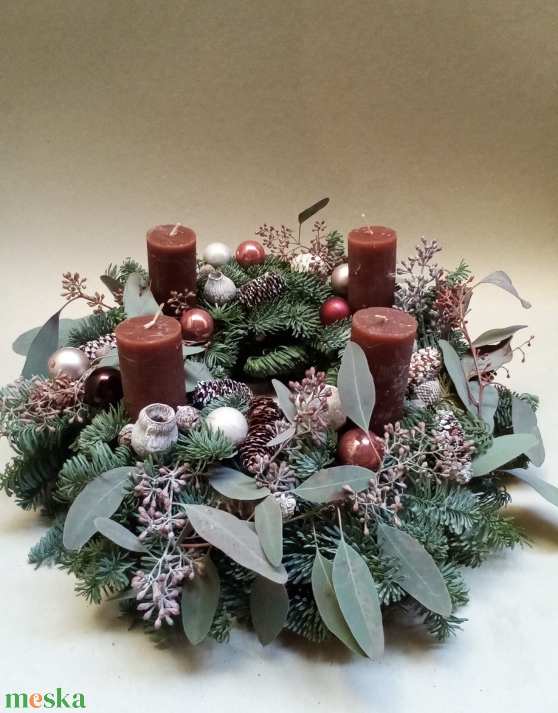 Adventi koszorú élővirág - otthon & életmód - dekoráció - virágdísz és tartó - csokor & virágdísz - Meska.hu Adventi koszorú élővirág - otthon & életmód - dekoráció - virágdísz és tartó - csokor & virágdísz - Meska.hu