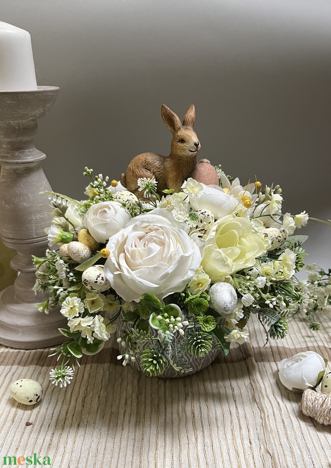 Húsvéti, tavaszi virág asztaldísz - otthon & életmód - dekoráció - asztal és polc dekoráció - asztaldísz - Meska.hu
