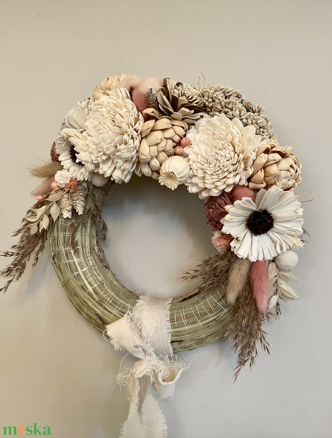 Skandináv  ajtódísz,  kopogtató, koszorú - otthon & életmód - dekoráció - ajtó- és ablak dekoráció - ajtódísz & kopogtató - Meska.hu