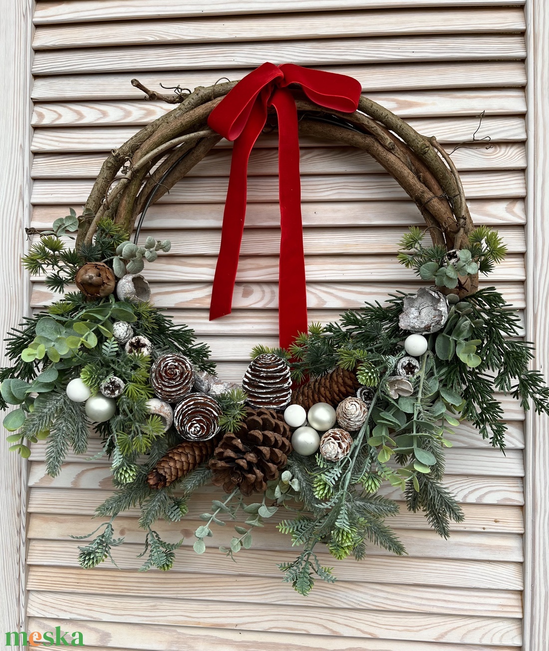 Ajtódísz karácsonyi - karácsony - adventi díszek - adventi ajtódísz - Meska.hu