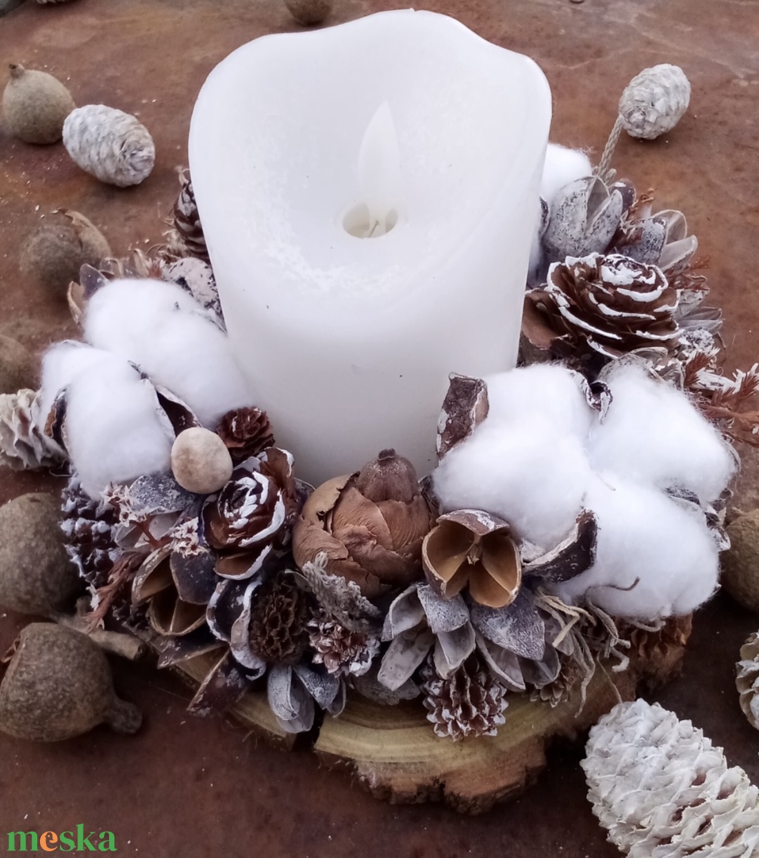 Ünnepi asztaldísz - karácsony - karácsonyi lakásdekoráció - karácsonyfadíszek - Meska.hu