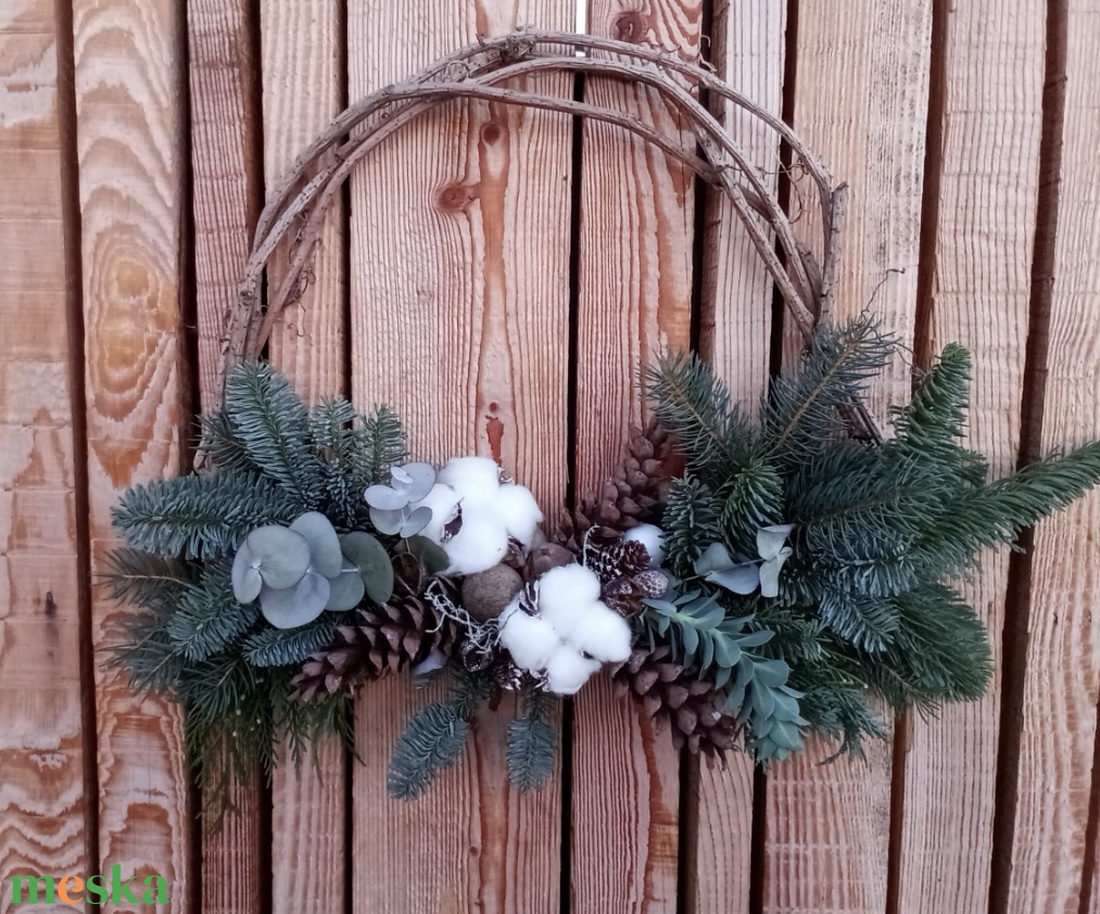 Ünnepi ajtódísz - karácsony - adventi díszek - adventi ajtódísz - Meska.hu