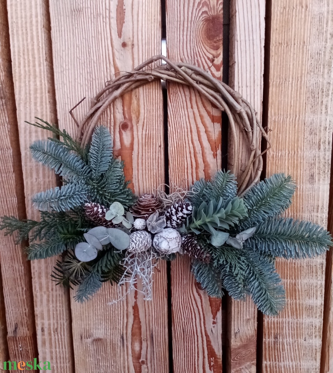 Ünnepi ajtódísz - karácsony - adventi díszek - adventi ajtódísz - Meska.hu