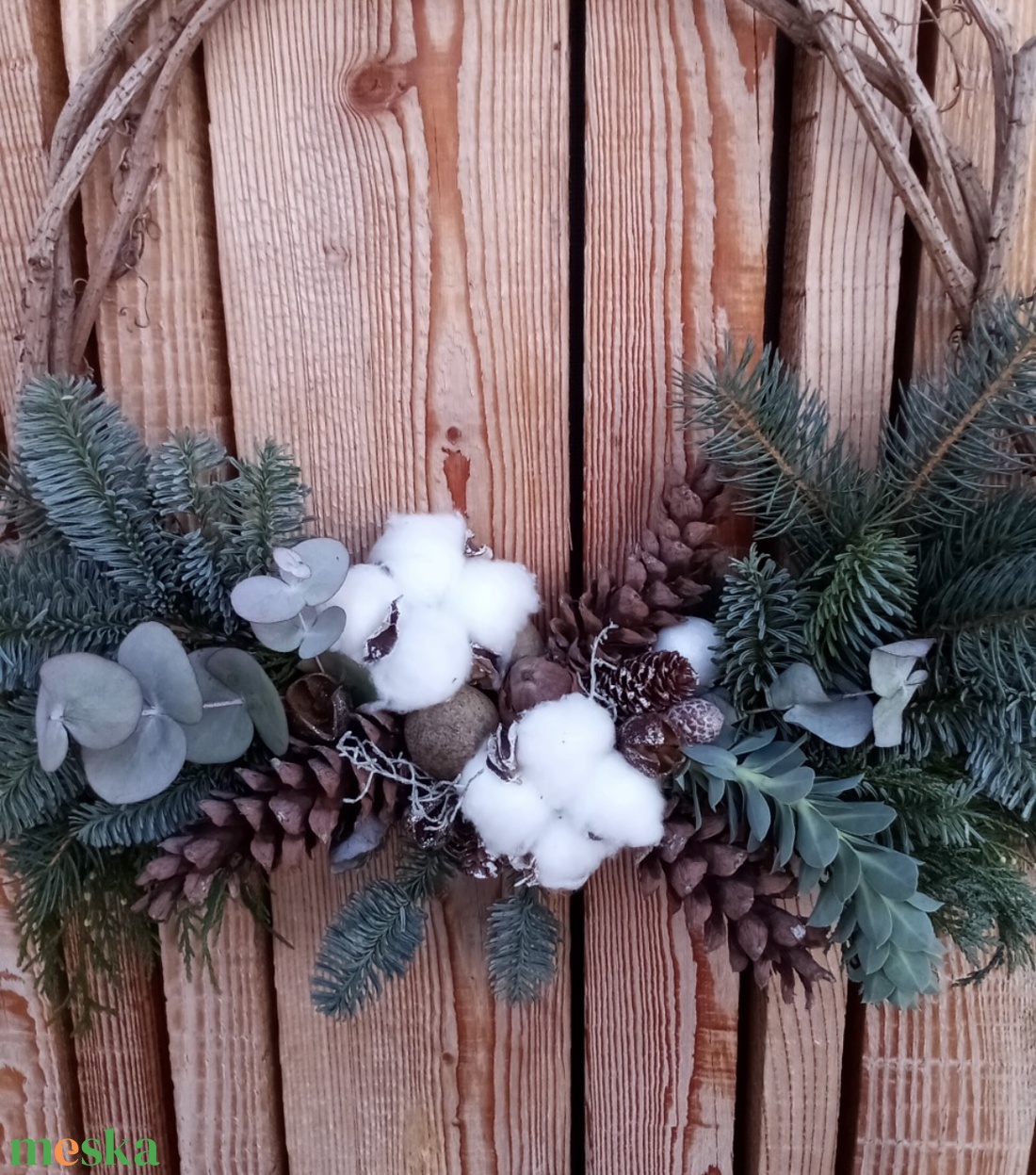 Ünnepi ajtódísz - karácsony - adventi díszek - adventi ajtódísz - Meska.hu