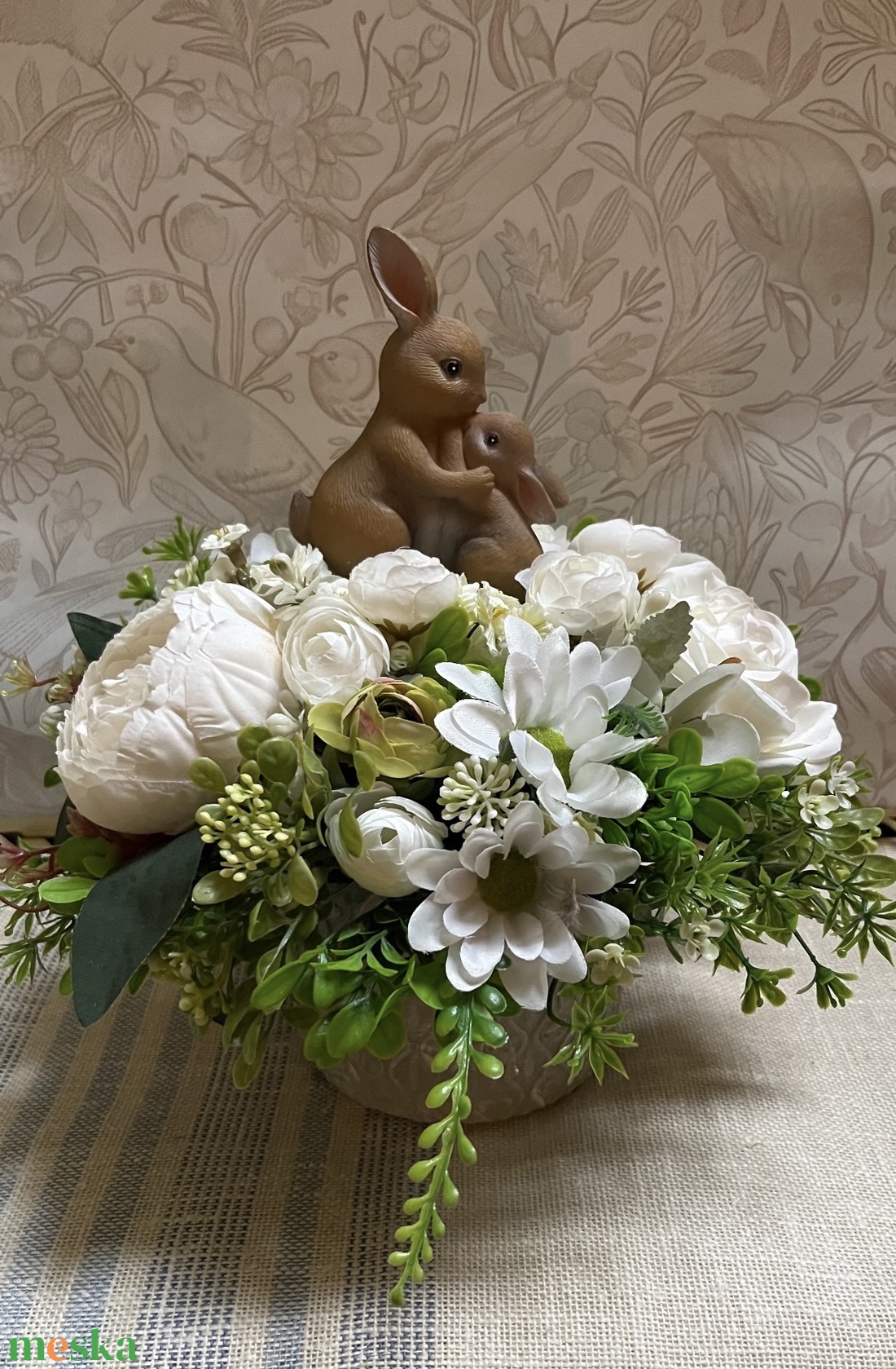 Húsvéti, tavaszi virág asztaldísz, nagyobb méret - otthon & életmód - dekoráció - asztal és polc dekoráció - asztaldísz - Meska.hu