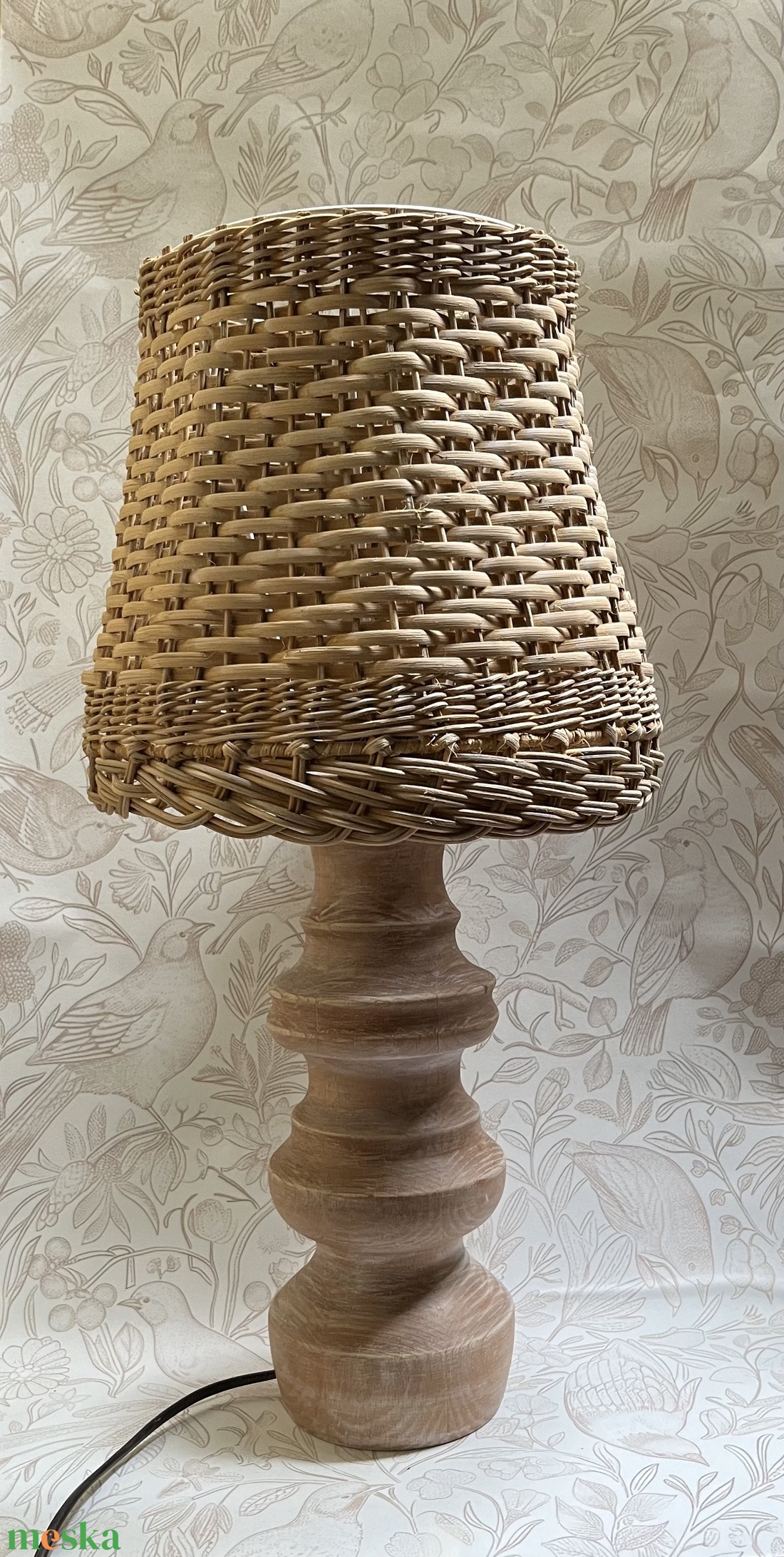 Vintage natur asztali lámpa - otthon & életmód - lámpa - asztali lámpa - Meska.hu