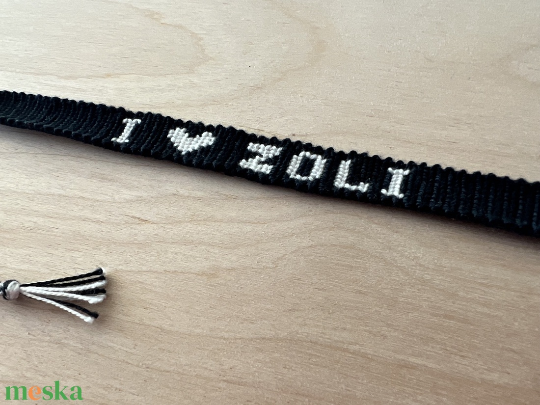 Egyedi névre szóló csomózott karkötő egyedi elképzelések alapján - ékszer - karkötő - névre szóló karkötő - Meska.hu