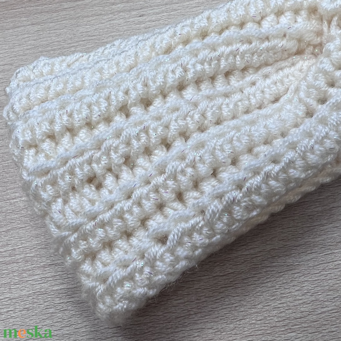 Horgolt fülvédő/fejpánt - ruha & divat - sál, sapka, kendő - fejpánt - Meska.hu