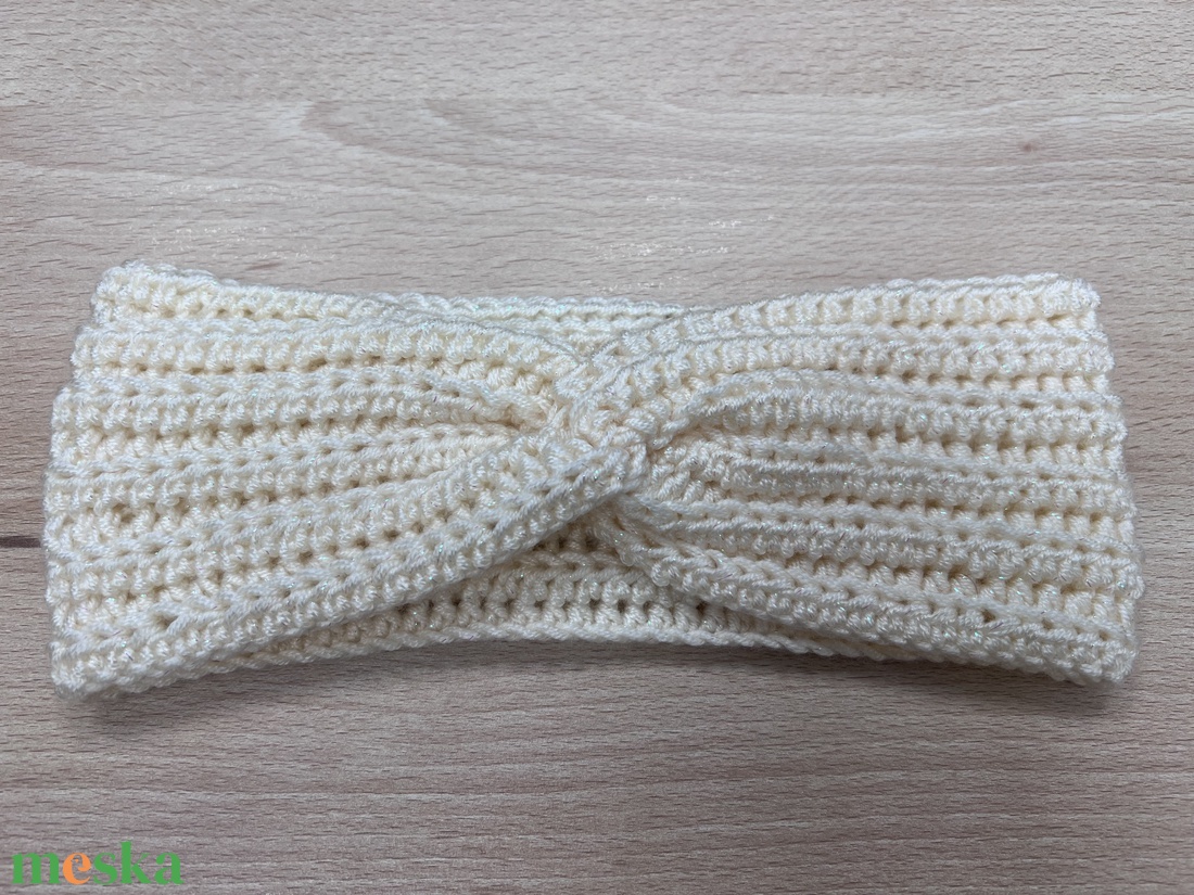 Horgolt fülvédő/fejpánt - ruha & divat - sál, sapka, kendő - fejpánt - Meska.hu