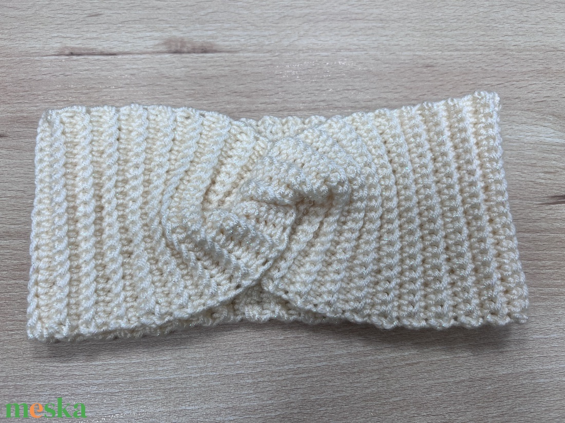 Horgolt fülvédő/fejpánt - ruha & divat - sál, sapka, kendő - fejpánt - Meska.hu