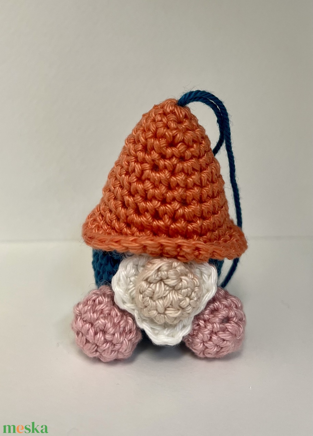 Horgolt manó karácsonyfadísz - karácsony - karácsonyi lakásdekoráció - karácsonyfadíszek - Meska.hu