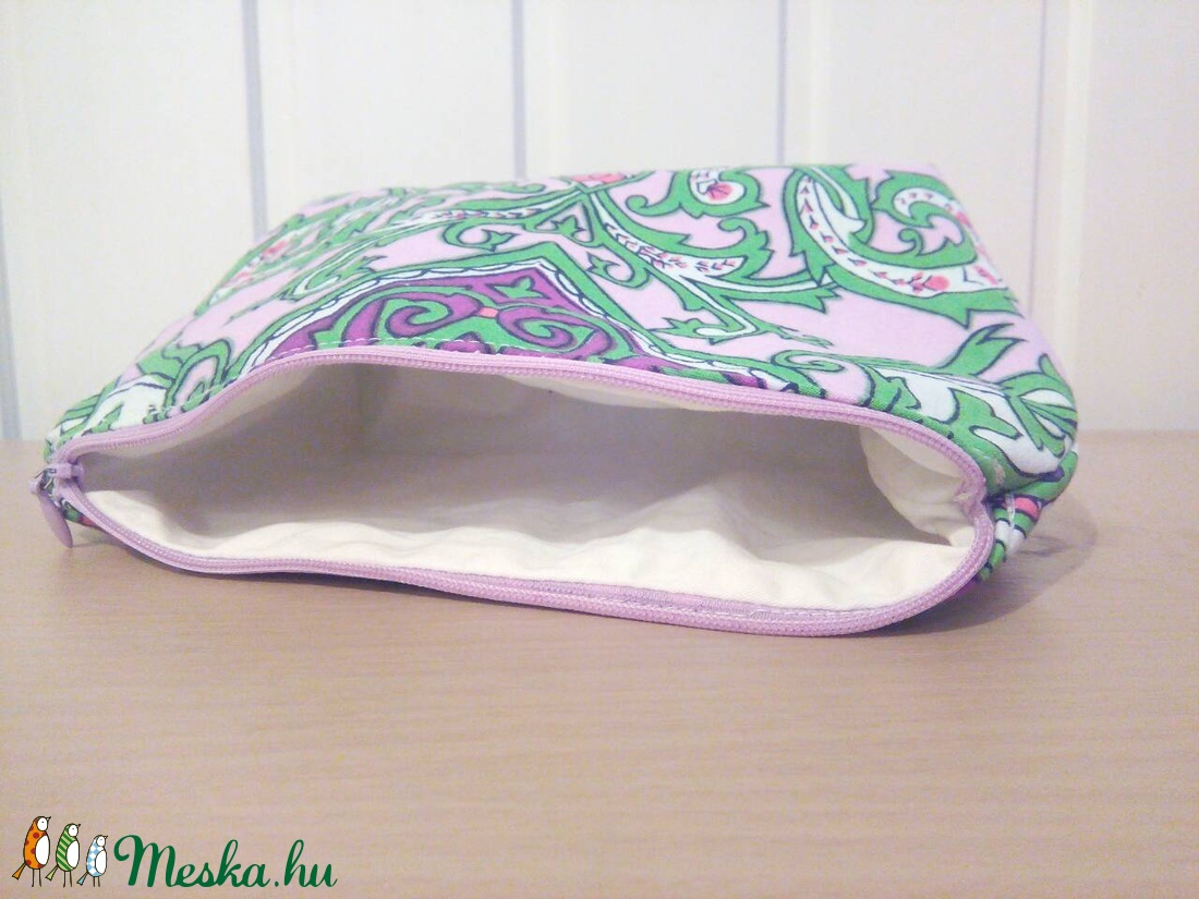 Lila virágos nesszeszer -  - Meska.hu