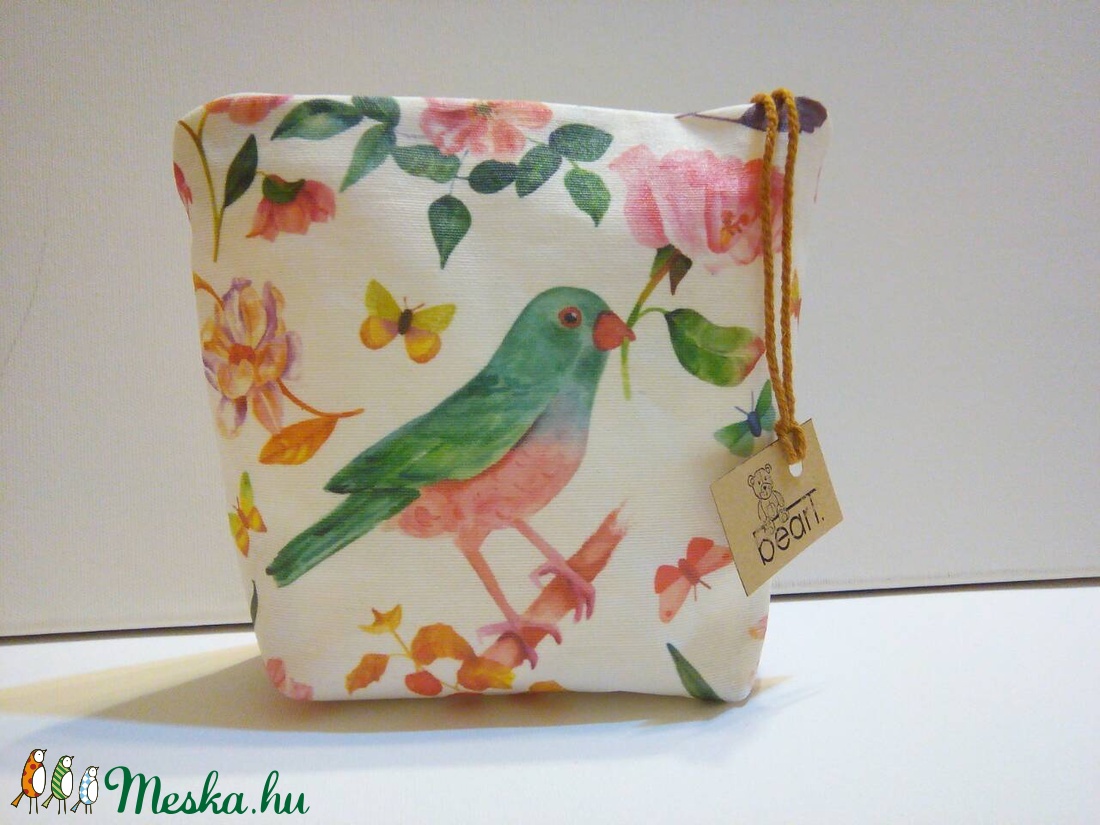 Madárkás virágos neszesszer -  - Meska.hu