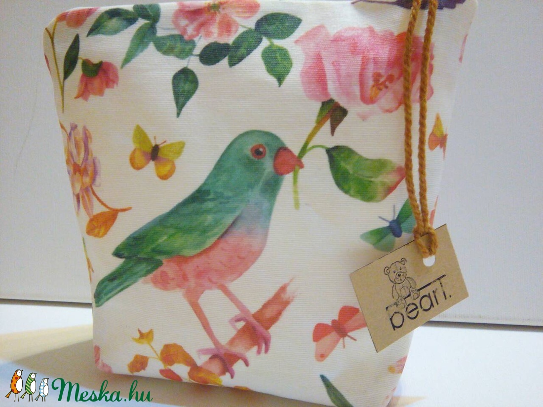 Madárkás virágos neszesszer -  - Meska.hu
