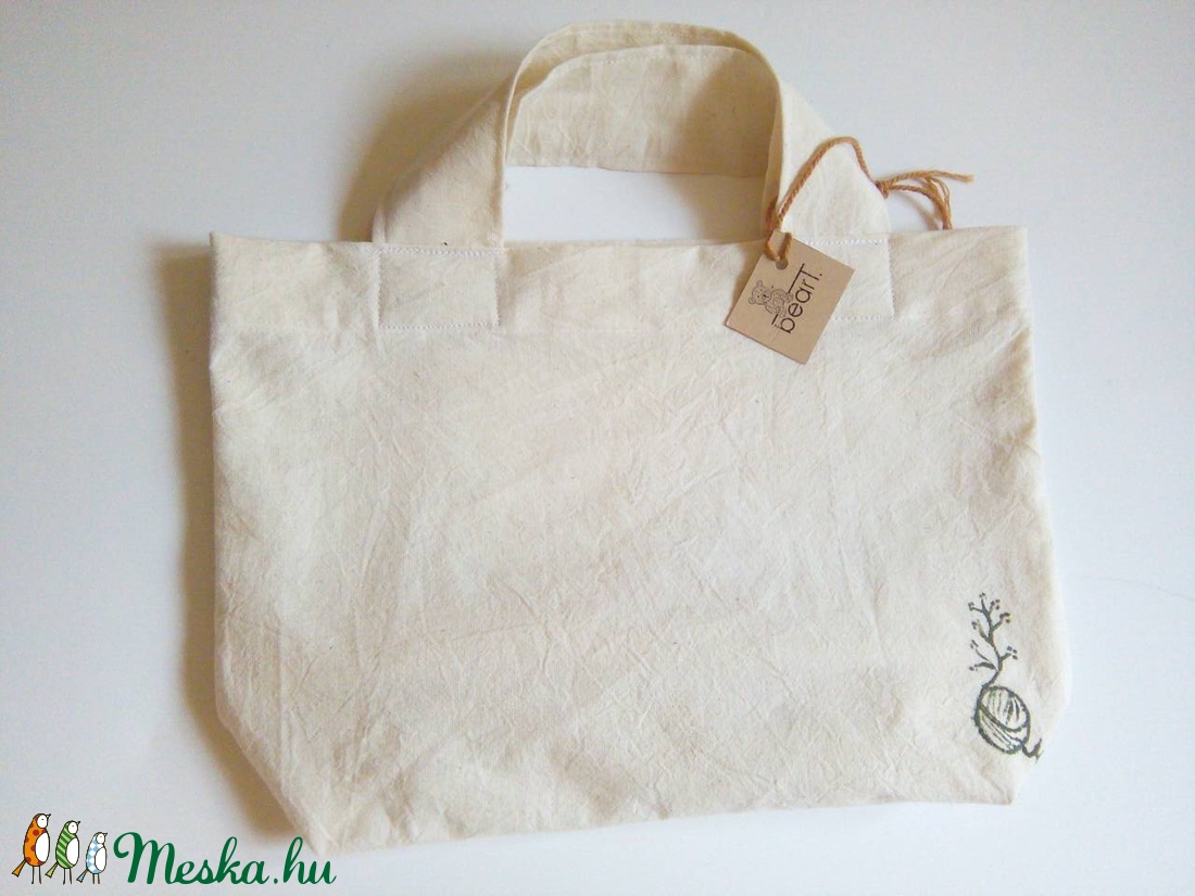 Molinó/ pamut szatyor kicsi -  - Meska.hu