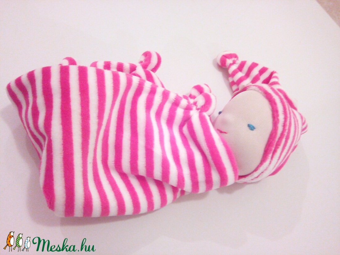 Rózsaszín-fehér csíkos alvóka -  - Meska.hu