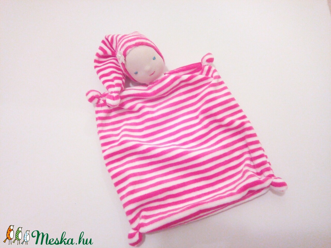 Rózsaszín-fehér csíkos alvóka -  - Meska.hu
