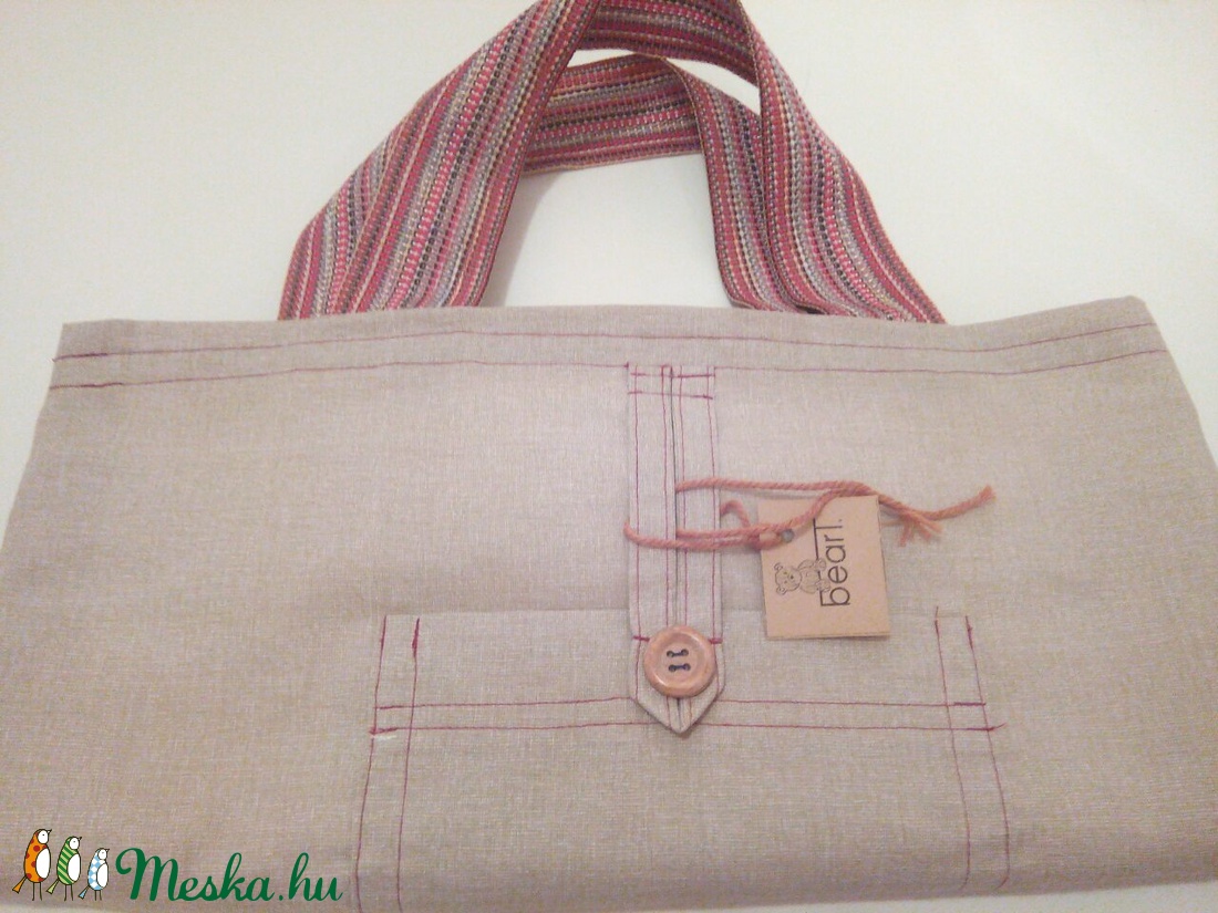 Bélelt natúr szatyor -  - Meska.hu