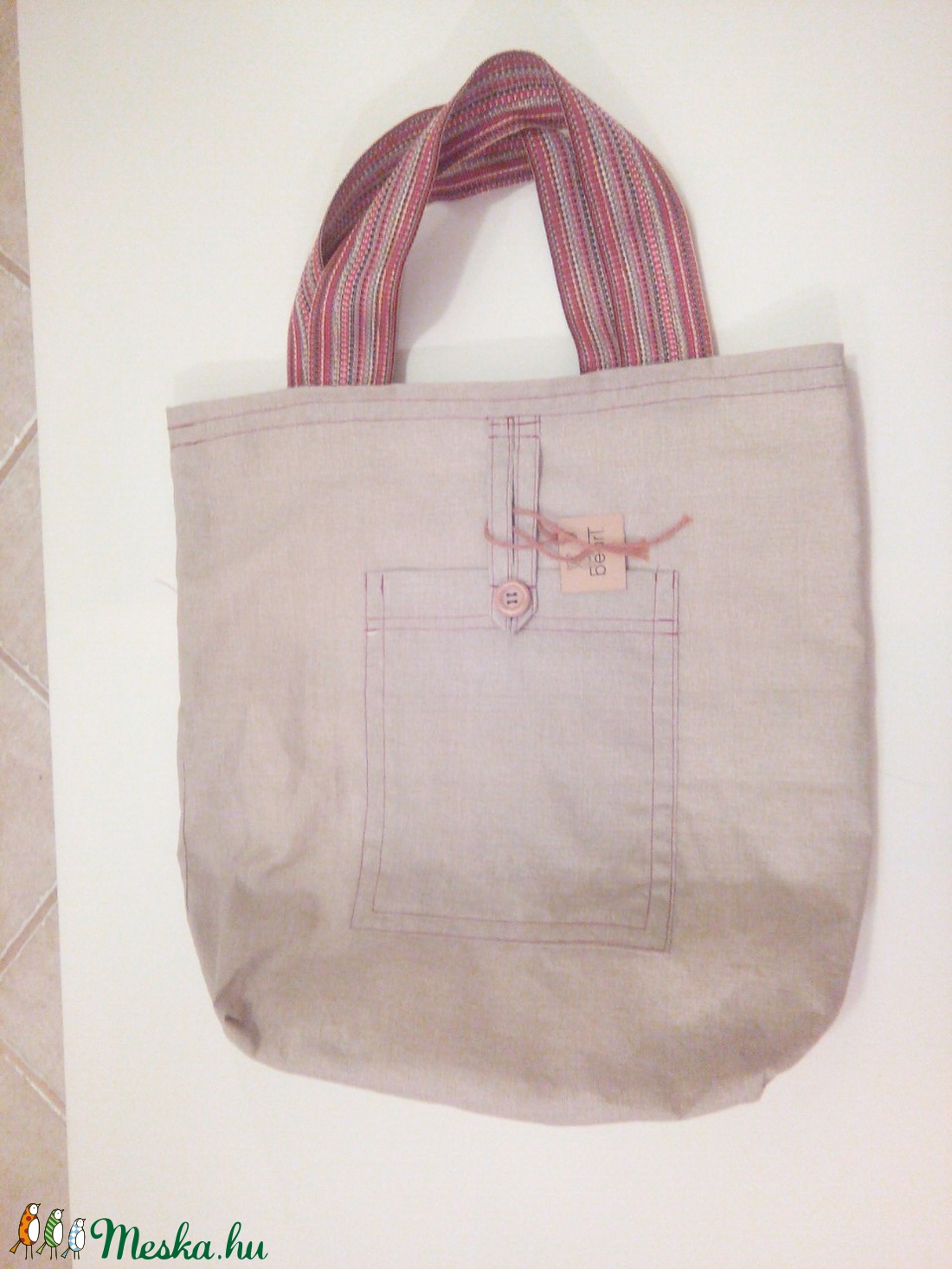 Bélelt natúr szatyor -  - Meska.hu