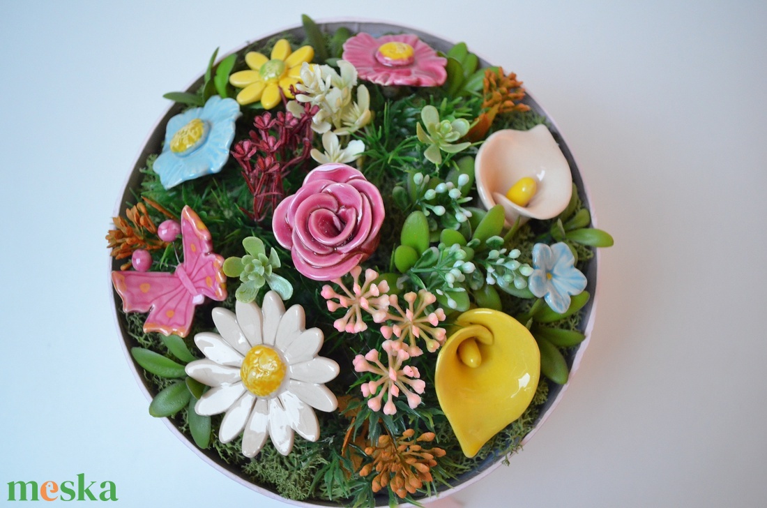 Kerámia virágcsokor, 9 darabos virágbox - otthon & életmód - dekoráció - virágdísz és tartó - csokor & virágdísz - Meska.hu Kerámia virágcsokor, 9 darabos virágbox - otthon & életmód - dekoráció - virágdísz és tartó - csokor & virágdísz - Meska.hu