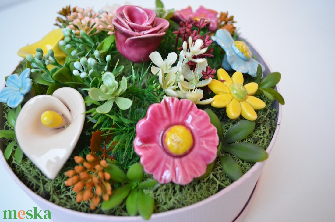 Kerámia virágcsokor, 9 darabos virágbox - otthon & életmód - dekoráció - virágdísz és tartó - csokor & virágdísz - Meska.hu Kerámia virágcsokor, 9 darabos virágbox - otthon & életmód - dekoráció - virágdísz és tartó - csokor & virágdísz - Meska.hu